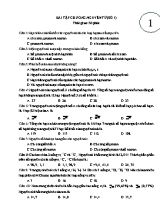 Bài tập Chương Nguyên tử (Số 1) - Hóa học Lớp 10